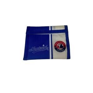 Montreal Expos Wallet Blue White Red Trifold hook & loop Vintage Collectible